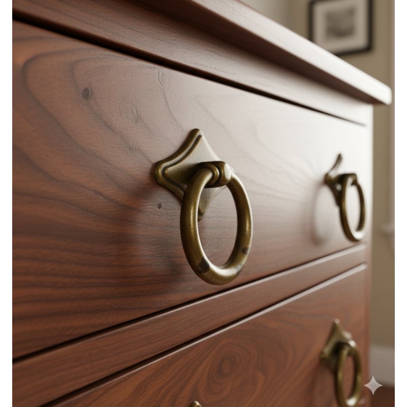 Maniglia Pendente Ottone Antico Veneto | ferramentastella.com