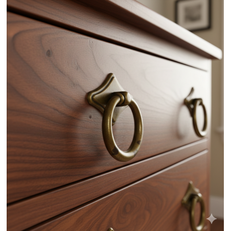 Maniglia Pendente Ottone Antico Veneto | ferramentastella.com