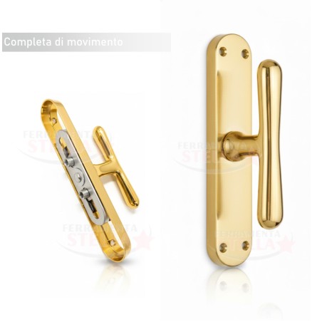 Cremonese maniglia finestre balconi ottone | ferramentastella.it
