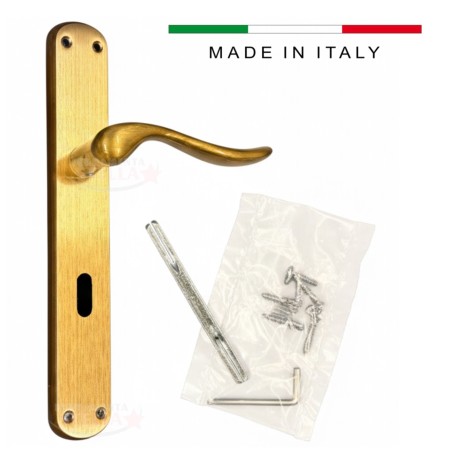Coppia maniglie maniglia placca bronzo bronzata | ferramentastella.it