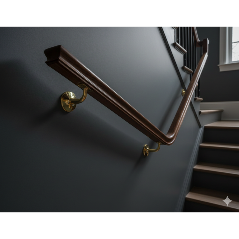 Supporto corrimano scala ottone | ferramentastella.it