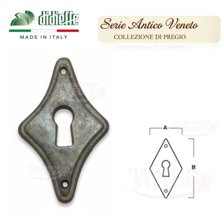 Bocchetta verticale antico veneto mobili antichi | ferramentastella.it