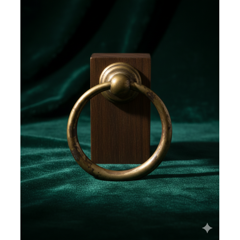 Anello maniglietta ottone in stile pendente | ferramentastella.it