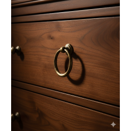 Anello maniglietta ottone in stile pendente | ferramentastella.it 2