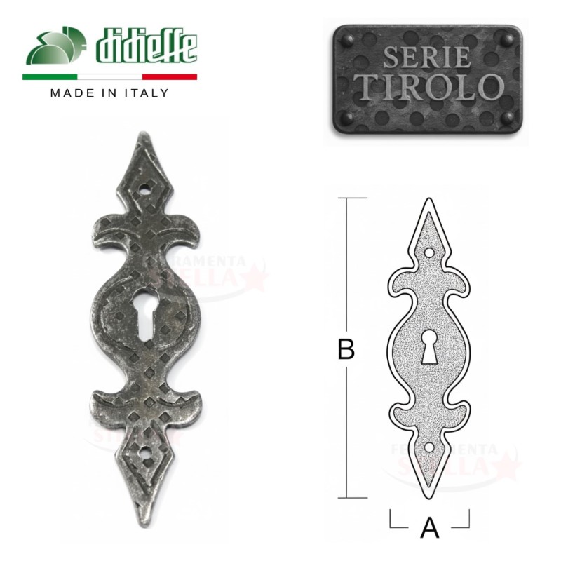 Bocchetta ferro battutto mobili antichi | ferramentastella.it