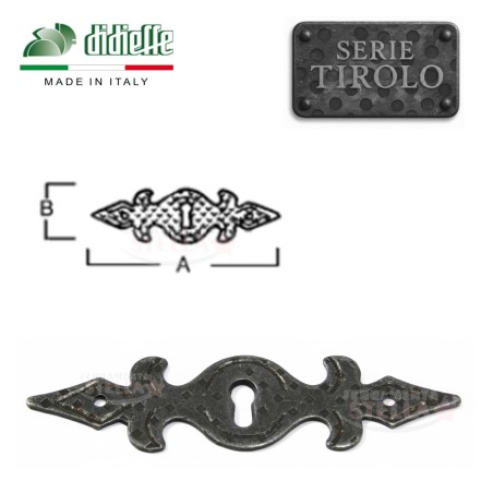 Bocchetta ferro battutto mobili antichi | ferramentastella.it