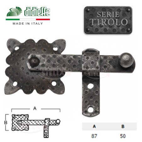 Catenaccio lucchetto chiavistello tavellino | ferramentastella.it