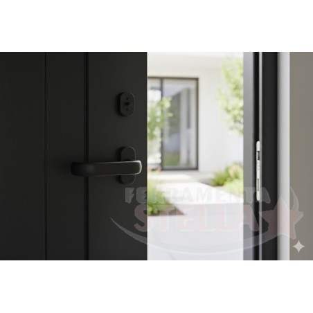 Coppia maniglia nero opaco modello tata | ferramentastella.it