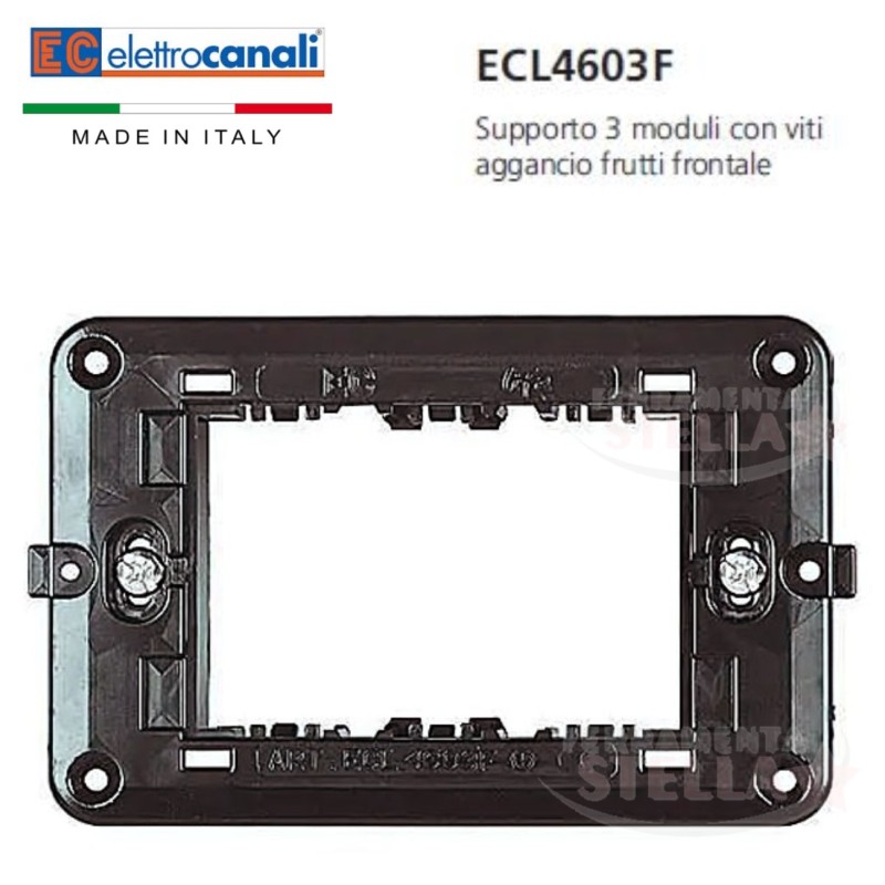 10 supporto scatola 503 3 posti serie life   | ferramentastella.it