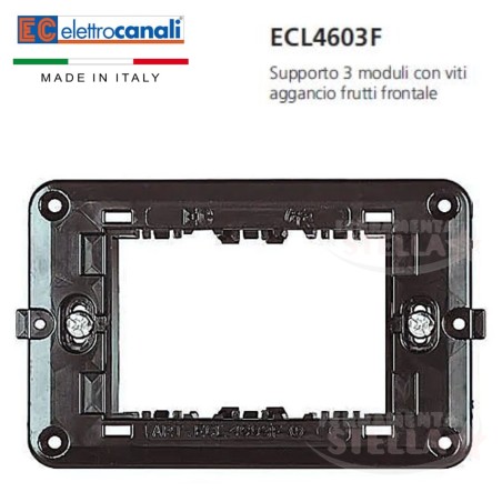 10 supporto scatola 503 3 posti serie life   | ferramentastella.it