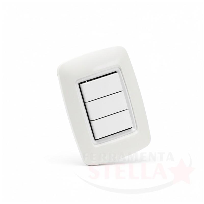placca life 3 posti x bticino living bianca | ferramentastella.com