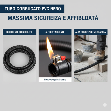 Tubo corrugato tirafilo passacavi elettrici ø 25  | ferramentastella