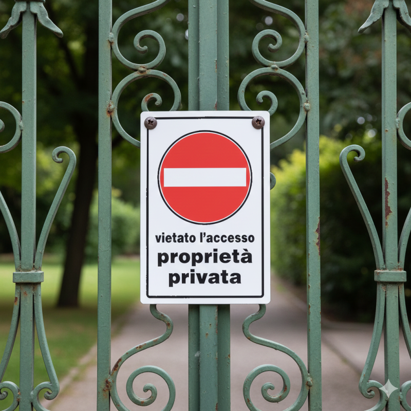 Cartello divieto di accesso proprieta' privata | ferramentastella.it