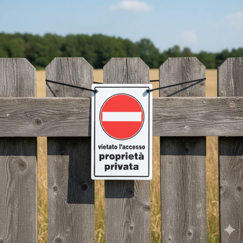 Cartello divieto di accesso proprieta' privata | ferramentastella.it