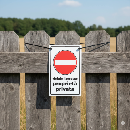 Cartello divieto di accesso proprieta' privata | ferramentastella.it