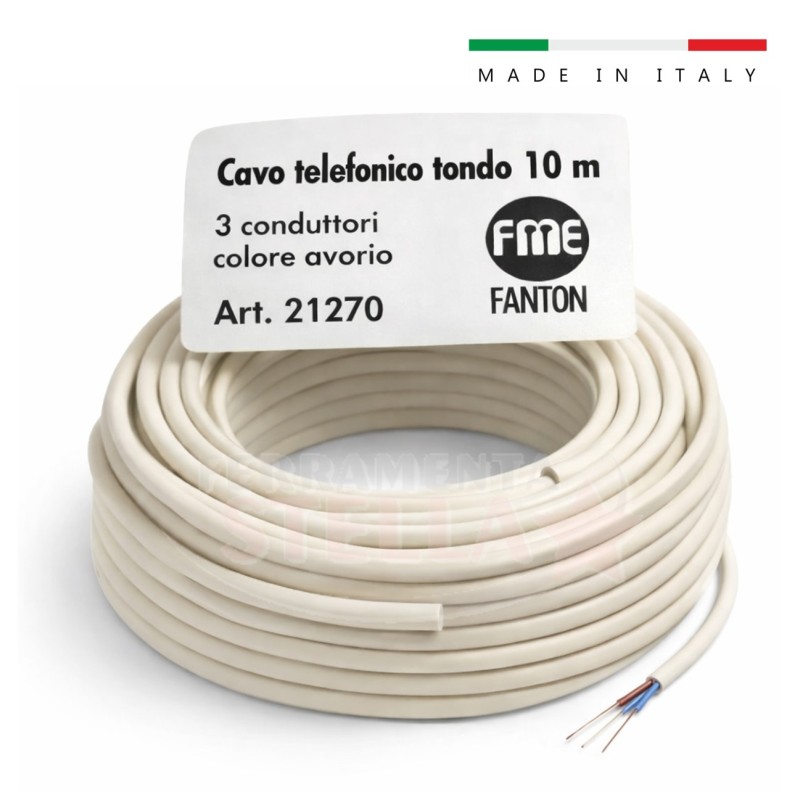 Cavo telefonico 10 metri x telefono marca fanton  | ferramentastella