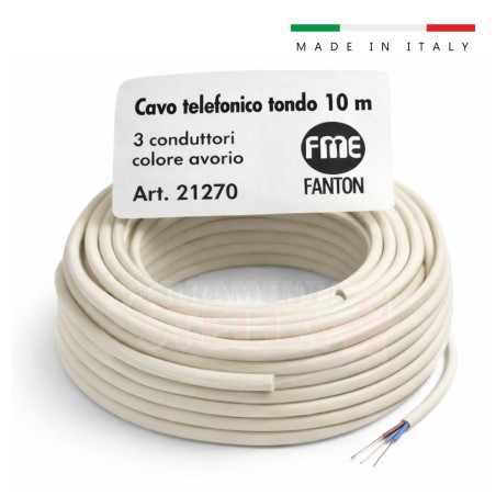 Cavo telefonico 10 metri x telefono marca fanton  | ferramentastella