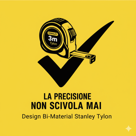 Flessometro Stanley 3 Mt Tylon Rivestito |  Ferramentastella.it