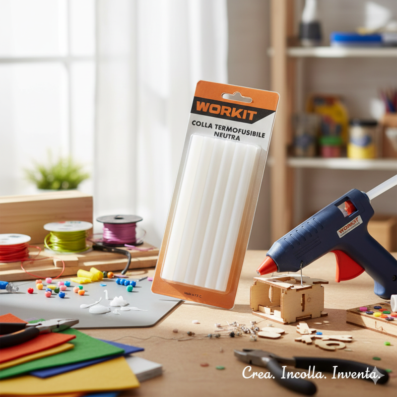 6 pz stick colla a caldo trasparente ø 12 | ferramentastella.com
