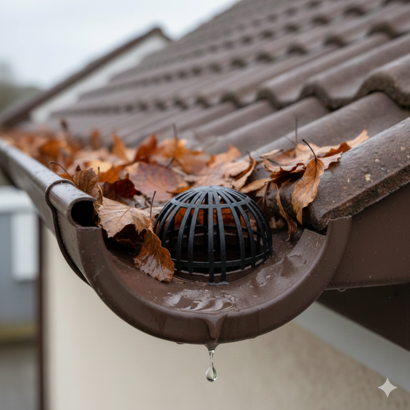 Parafoglie per Grondaia Nero - per Fori 60-120 | ferramentastella.com