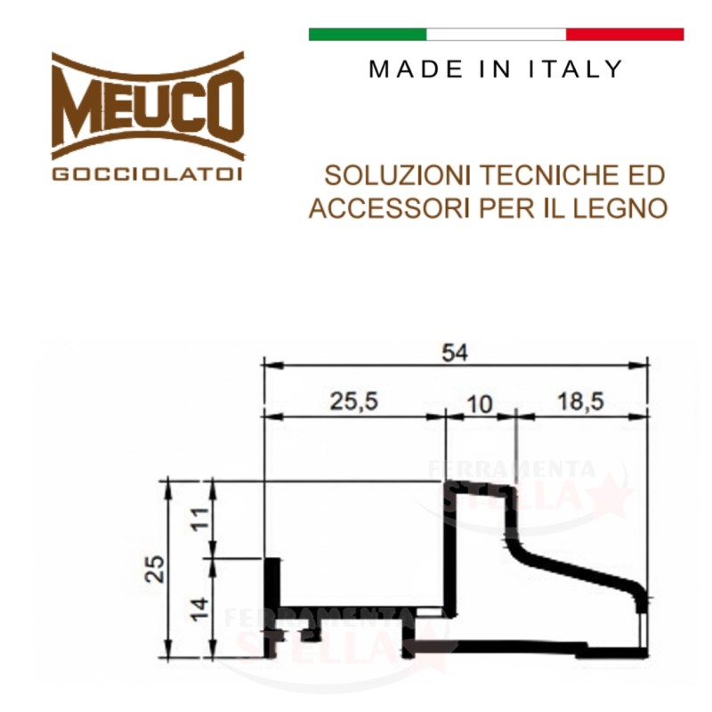 Gocciolatoio soglia x balconi finestre  | ferramentastella.it