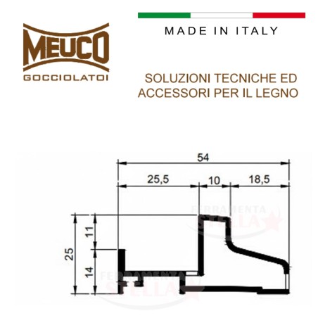 Gocciolatoio soglia x balconi finestre  | ferramentastella.it