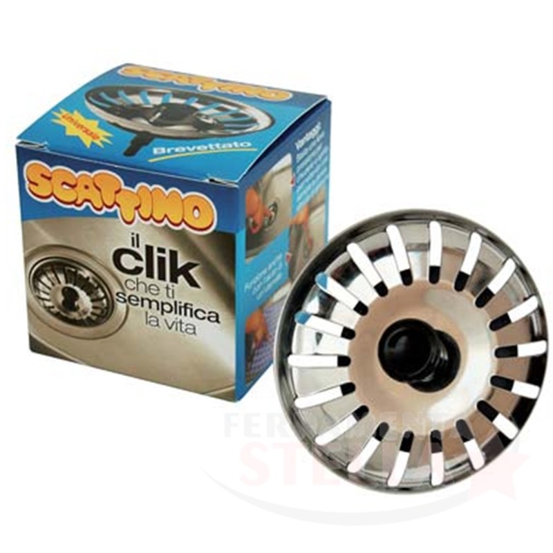 Tappo Scattino Inox Ø80 – per Lavello Cucina | ferramentastella.com