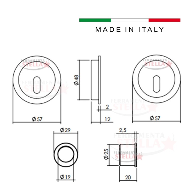 Kit porte scorrevoli scrigno con serratura maniglia mariva | ferramentastella.it