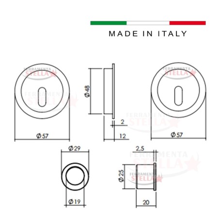 Kit porte scorrevoli scrigno con serratura maniglia mariva | ferramentastella.it