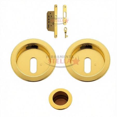 Kit porte scorrevoli scrigno con serratura maniglia mariva | ferramentastella.it