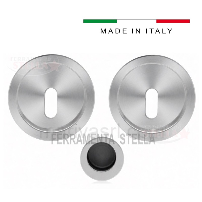 Kit porte scorrevoli a chiave cromo satinato | ferramentastella.com