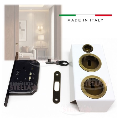 Kit porte scorrevoli colore Bronzo chiave bronzo | ferramentastella.it