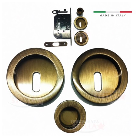 Kit porte scorrevoli colore Bronzo chiave bronzo | ferramentastella.it