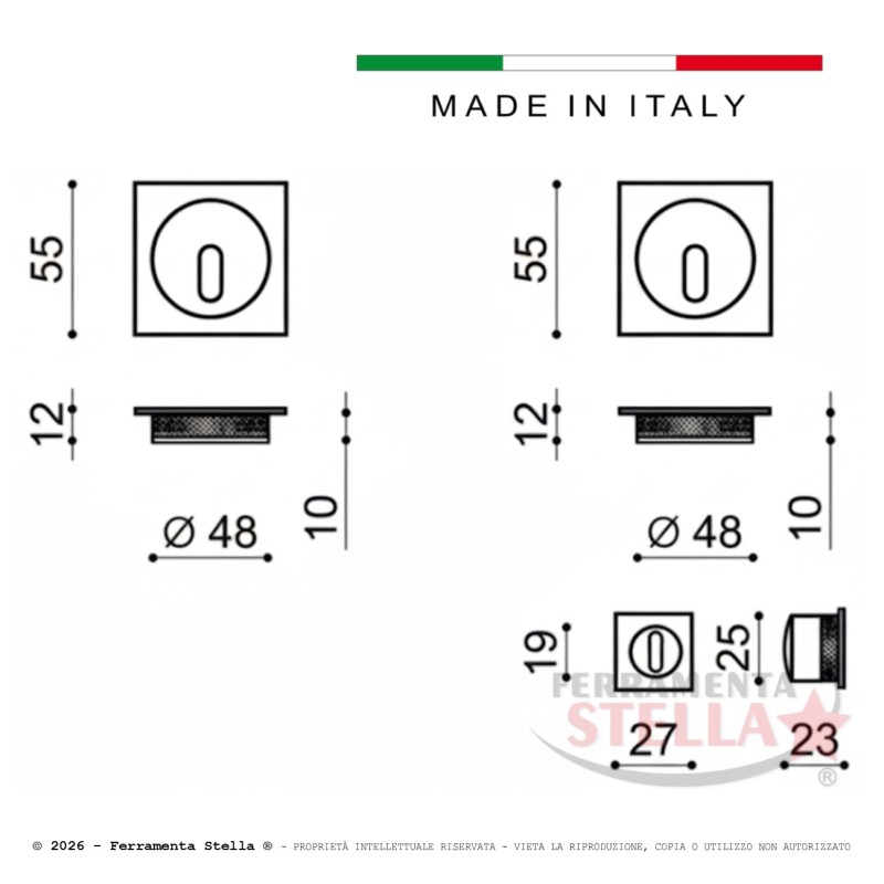 Kit maniglia porte scorrevoli per tipo  scrigno |  ferramentastella.it