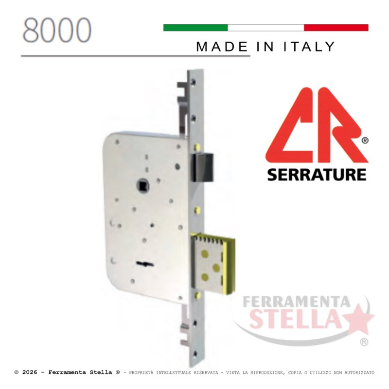 Serratura per blindate serie 8000 marca cr | ferramentastella.it