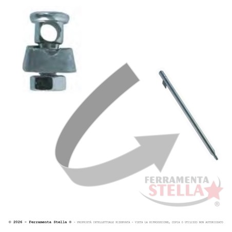 Bullone Paletto Dispersore M10x25 Testa Forata | ferramentastella.com