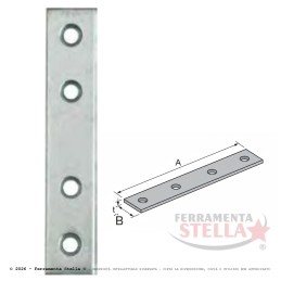 Lastrina piastrina piastra dritta retta 160 mm | ferramentastella.it 2