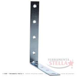 Lastrina 4 Fori Angolare – 10x10 cm – Zincata | ferramentastella.com