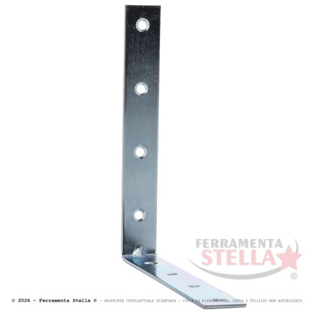 Lastrina 4 Fori Angolare – 10x10 cm – Zincata | ferramentastella.com