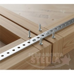 Piastrina Giunzione 795 – 300x20 mm – Zincata | ferramentastella.com 2