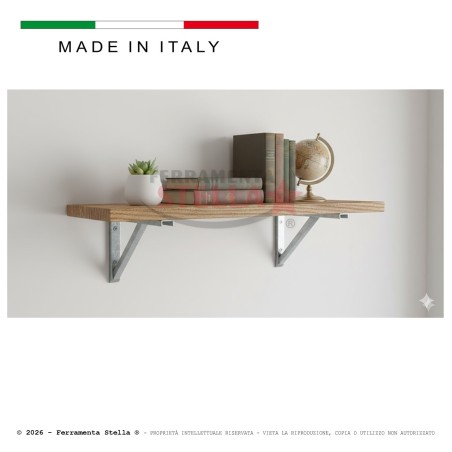 Reggimensola ripostiglio zinco 30cm portata 80kg | ferramentastella.com