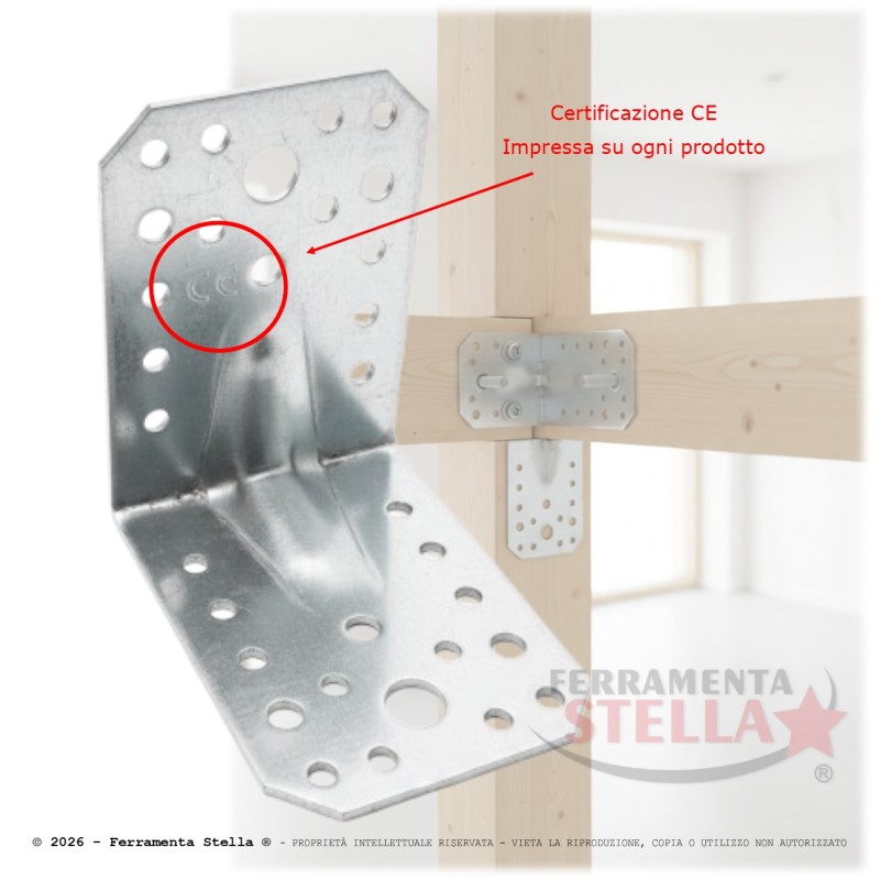 Giunzione gazebo pesante angolare nervata 85X65 | ferramentastella.it