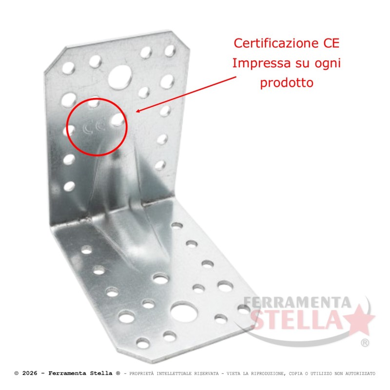 Giunzione gazebo pesante angolare nervata 85X65 | ferramentastella.it