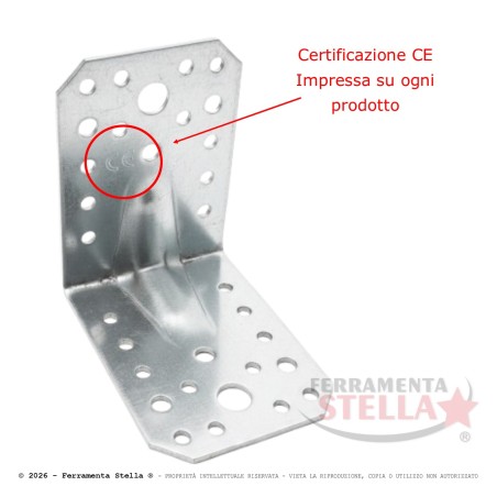 Giunzione gazebo pesante angolare nervata 85X65 | ferramentastella.it