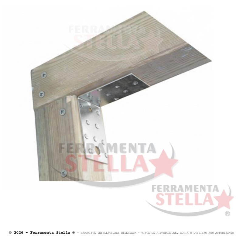 Giunzione gazebo pesante angolare nervata 85X65 | ferramentastella.it