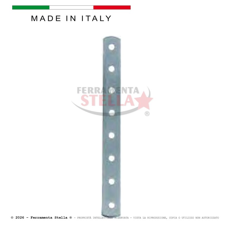 Piastra diritta forata pesante  300 x 20 mm | ferramentastella.com