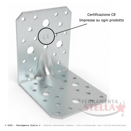 Giunzione Angolare CE 100x100 sp.2,5 larga 90mm | ferramentastella.com