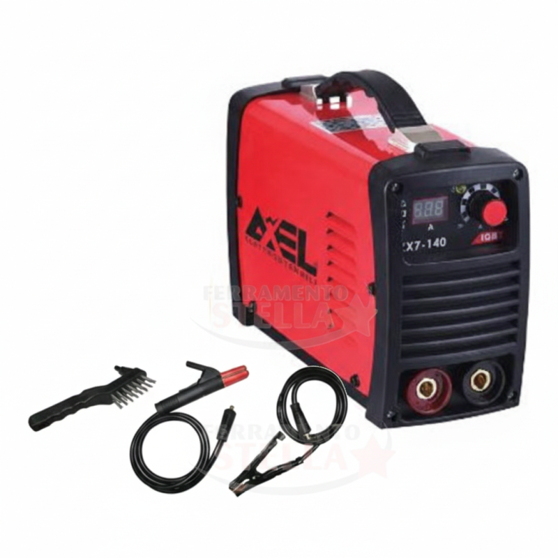 SALDATRICE A INVERTER 130A AD ELETTRODI - KIT COMPLETA DI ACCESSORI - OFFERTA OMAGGIO CASCO