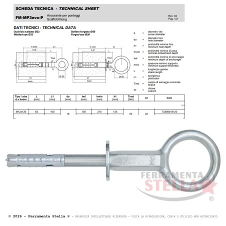 Golfare Ponteggi Friulsider FM-MP3 Occhiolo 50 | ferramentastella.com