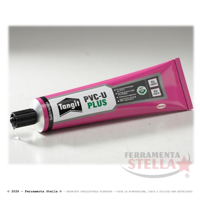 Colla Tangit per pvc - u plus - gr 125 - Henkel  | Ferramentastella.it